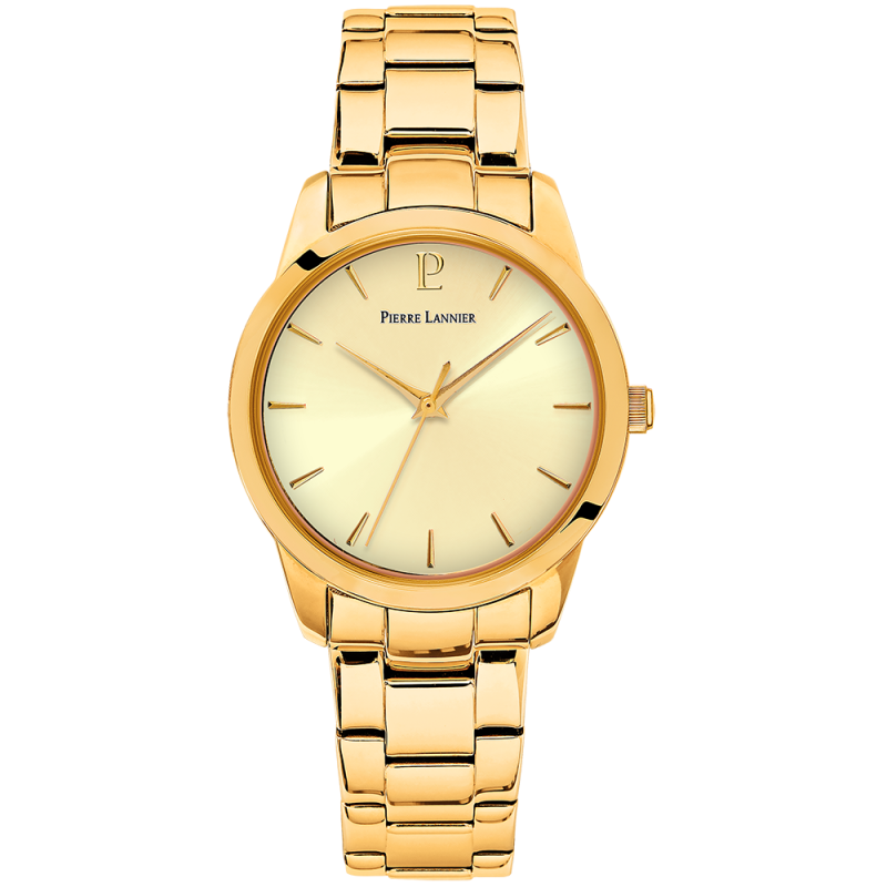 Pierre Lannier Roxane Montre Femme Acier Doré 067M542 Pierre Lannier Roxane Montre Femme Acier Doré 067M542