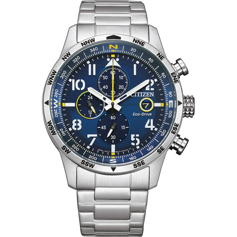 Citizen Eco Drive Montre Homme Chrono Acier CA0790-83L Citizen Eco Drive Montre Homme Chrono Acier CA0790-83L