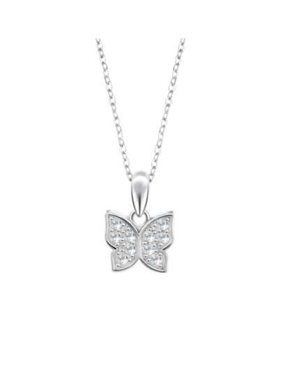 Lotus Silver Collier Femme...