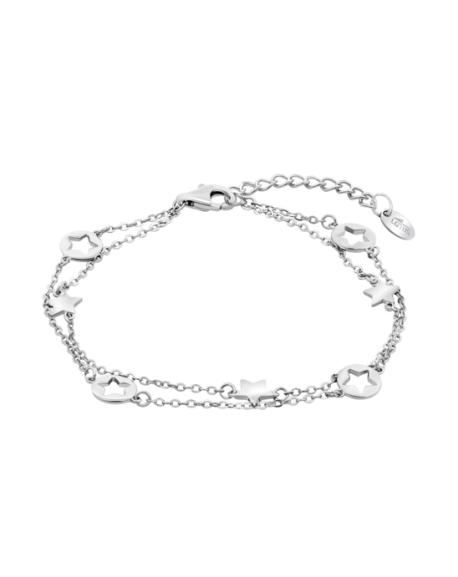 Lotus Silver Bracelet Chaine Double Femme Argent Etoiles LP3654-2/1