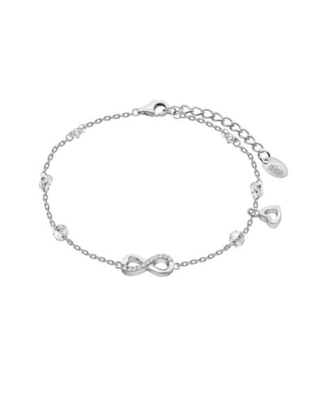 Lotus Silver Bracelet Femme Argent Cœur Et Infini LP3677-2/1