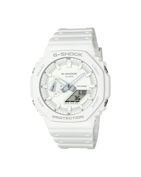 Casio G-Shock Montre Homme Résine Blanche GA-2100-7A7ER