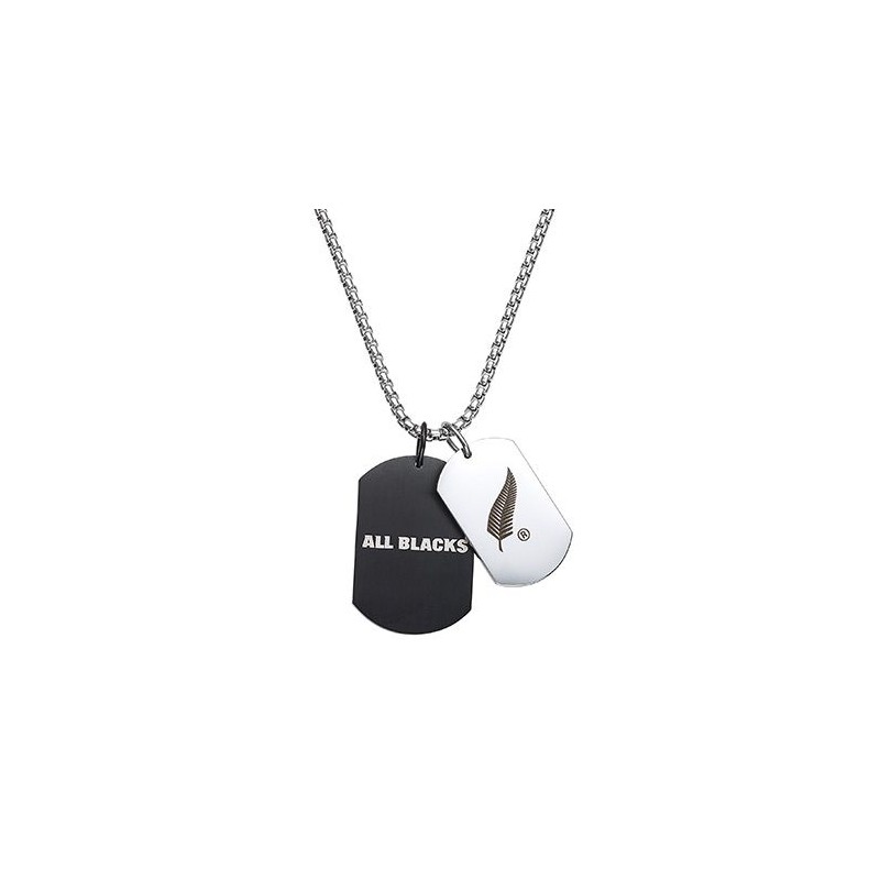 All blacks Collier Homme Acier Avec Pendentif 682350