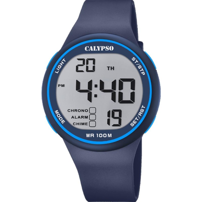 Calypso Montre Homme Silicone Bleu K5795/3 Calypso Montre Homme Silicone Bleu K5795/3