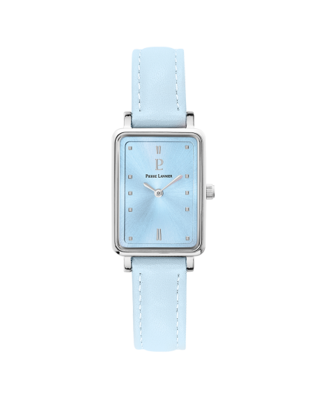 Pierre Lannier Ariane Montre Femme Acier Cuir Bleu 049D666