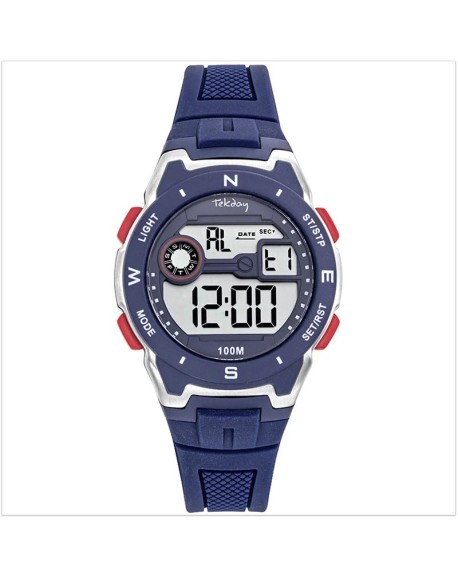 Tekday Montre Junior Silicone Bleu 654893