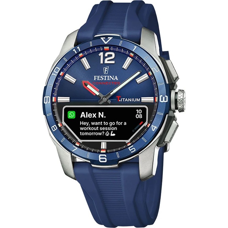 Festina Connect D Montre Homme Titane Silicone Bleu F23000/1 Festina Connect D Montre Homme Titane Silicone Bleu F23000/1
