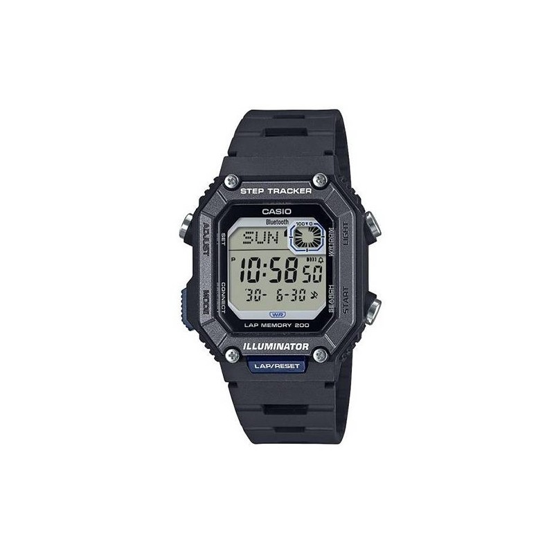 Casio Montre Homme Résine Noire WS-B1000-1AVEF Casio Montre Homme Résine Noire WS-B1000-1AVEF
