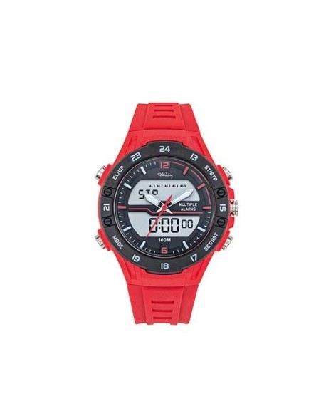 Tekday Montre Homme Silicone Rouge 656220