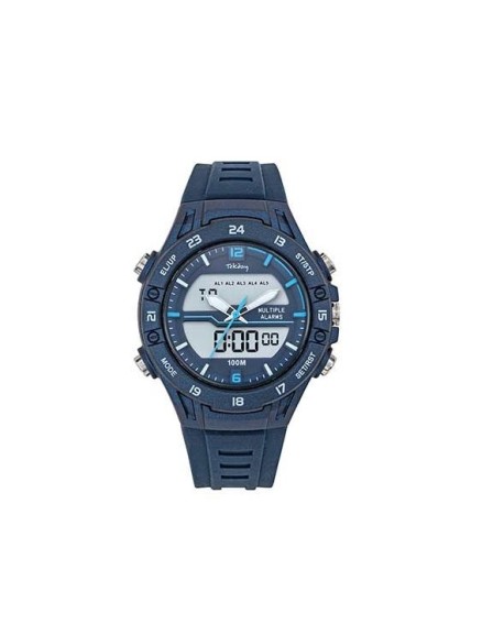 Tekday Montre Homme Silicone Bleu 656221