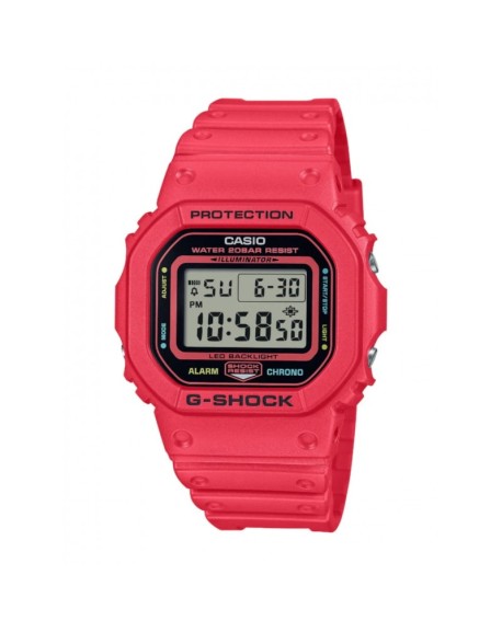 Casio G-Shock Montre Homme Résine Rouge DW-5600EP-4ER