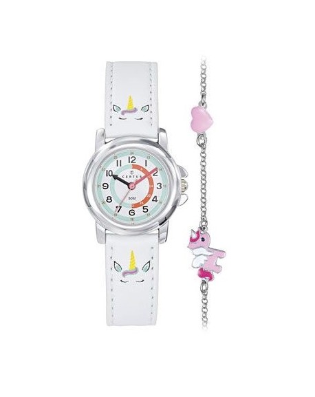 Certus Coffret Montre Junior Cuir Synthétique Blanc 647024