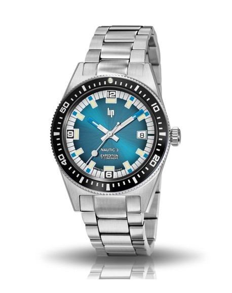 LIP Nautic 3 7ième Continent Montre Homme Automatique Acier 670096