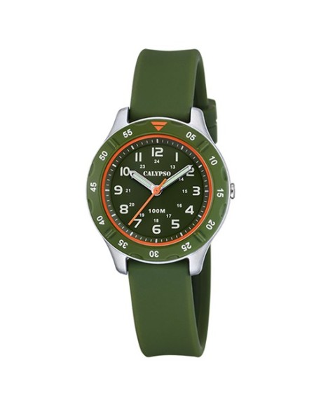 Calypso Montre Junior Résine Verte K5847/2