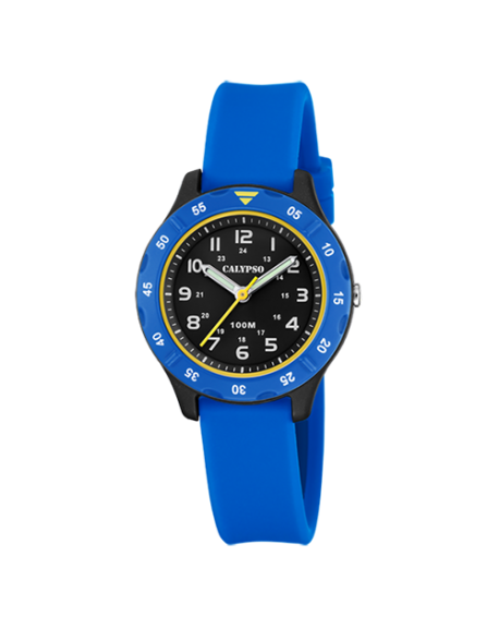 Calypso Montre Junior Résine Bleue K5847/3