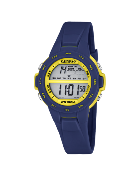 Calypso Montre Junior Digital Silicone Bleu K5850/5