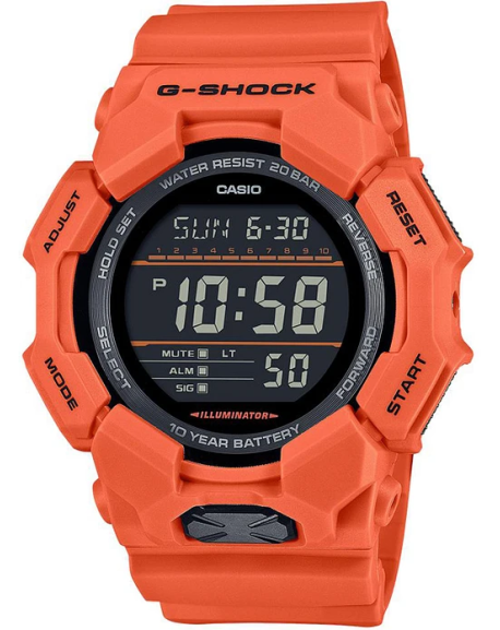 Casio G-Shock Montre Homme Chrono Résine Orange GD-010-4ER