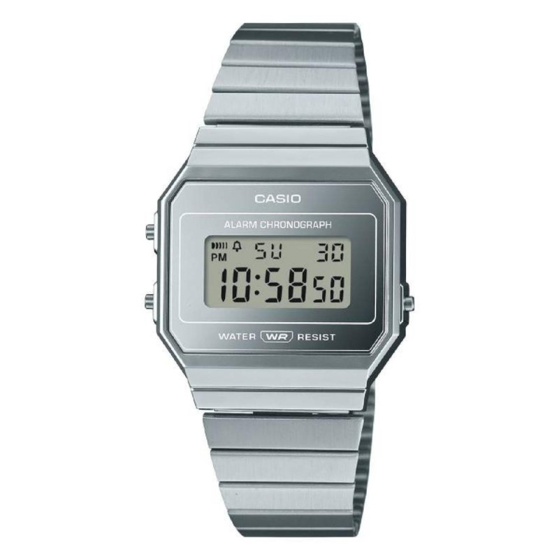 Casio Montre Homme Chrono Acier A700WEV-7AEF Casio Montre Homme Chrono Acier A700WEV-7AEF