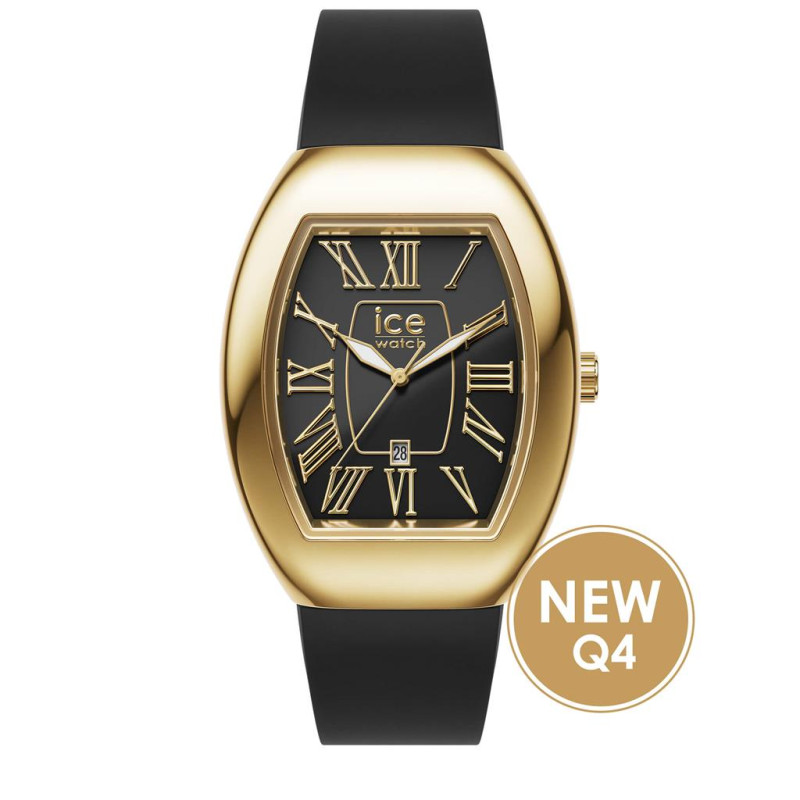 Ice Watch Boliday Dome Black Gold Montre Femme Small 024048 Ice Watch Boliday Dome Black Gold Montre Femme Small 024048