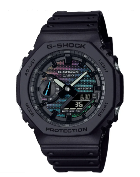 Casio G-Shock Montre Homme Résine Noire GA-2100RW-1AER