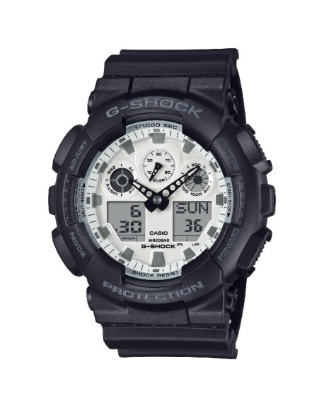 Casio G-Shock Montre Homme Chrono Résine Noire GA-100WD-1AER