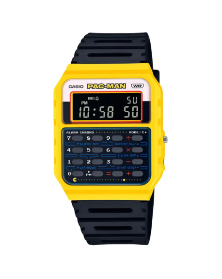 Casio Montre Pac Man Calculatrice Résine Noire CA-53WPC-1BER