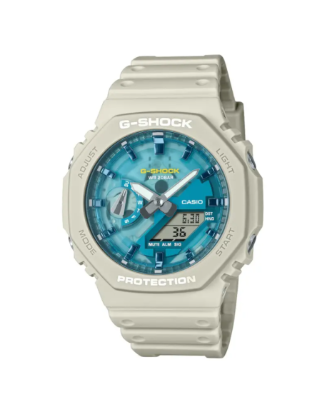 Casio G-Shock Montre Mixte Résine Beige GA-2100AS-5AER