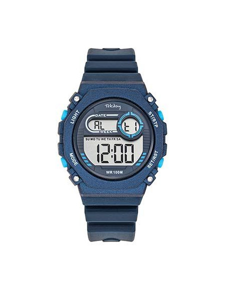 Tekday Montre Junior Silicone Bleu 654906