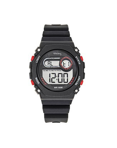 Tekday Montre Junior Silicone Noir 654907