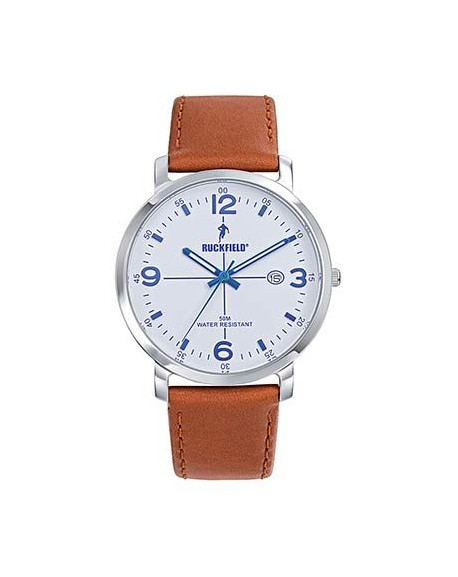 Ruckfield Montre Homme Acier Cuir Marron 685212