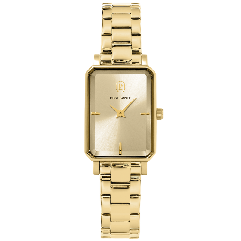 Pierre Lannier Ariane Montre Femme Acier Doré 007J542 Pierre Lannier Ariane Montre Femme Acier Doré 007J542