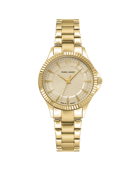 Pierre Lannier Metropolitain Montre Femme Acier Doré 018Q542