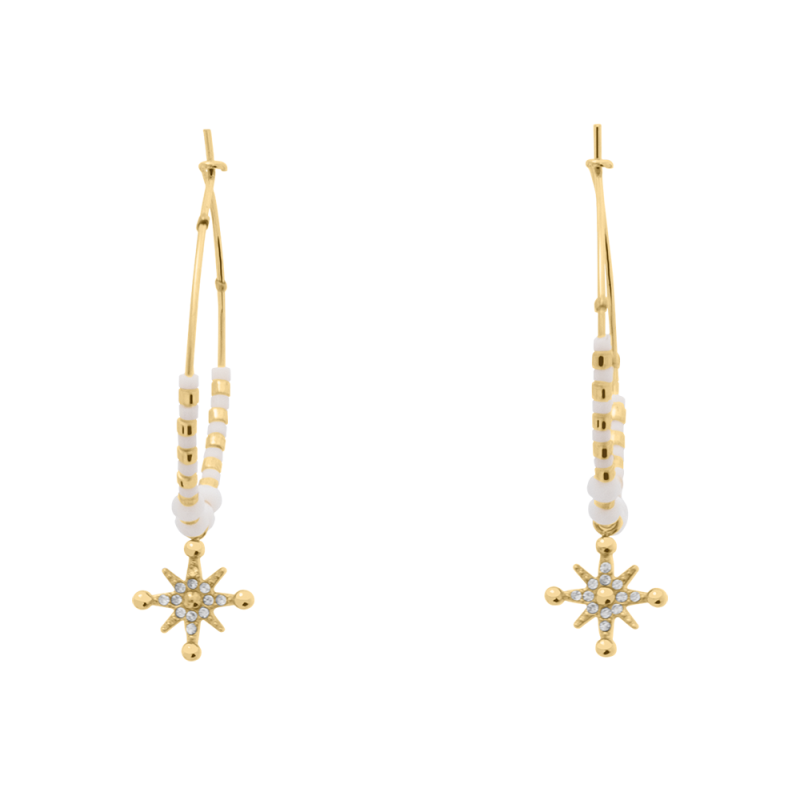 Pierre Lannier Boucles D'Oreilles Acier Doré BJ25A2211 Pierre Lannier Boucles D'Oreilles Acier Doré BJ25A2211