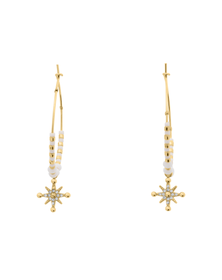 Pierre Lannier Boucles D'Oreilles Acier Doré BJ25A2211