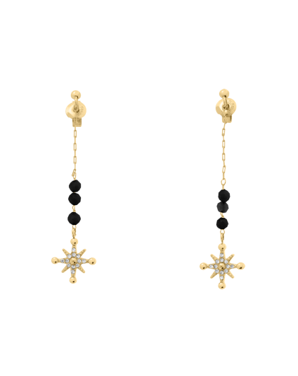Pierre Lannier Boucles D'Oreilles Acier Doré BJ22A6231