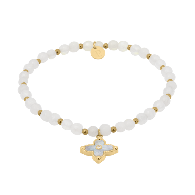 Pierre Lannier Bracelet Acier Doré Nacre Blanche BJ23A1211 Pierre Lannier Bracelet Acier Doré Nacre Blanche BJ23A1211