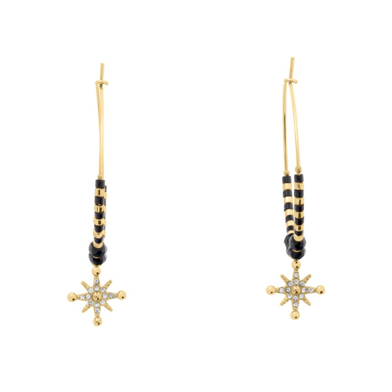 Pierre Lannier Boucles D'Oreilles Acier Doré BJ25A2231 Pierre Lannier Boucles D'Oreilles Acier Doré BJ25A2231