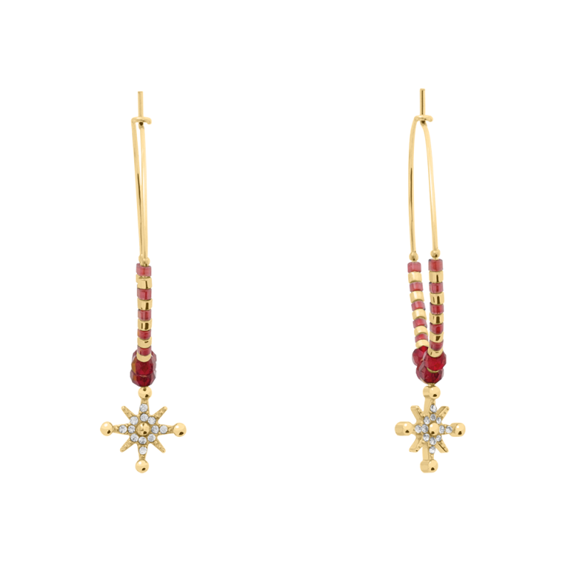 Pierre Lannier Boucles D'Oreilles Acier Doré BJ25A2251 Pierre Lannier Boucles D'Oreilles Acier Doré BJ25A2251