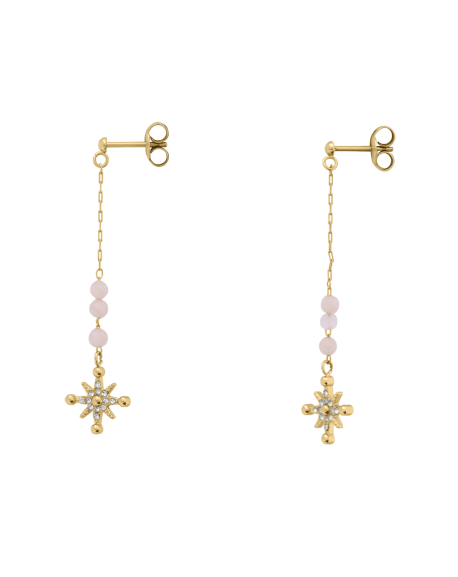 Pierre Lannier Boucles D'Oreilles Acier Doré BJ22A6251