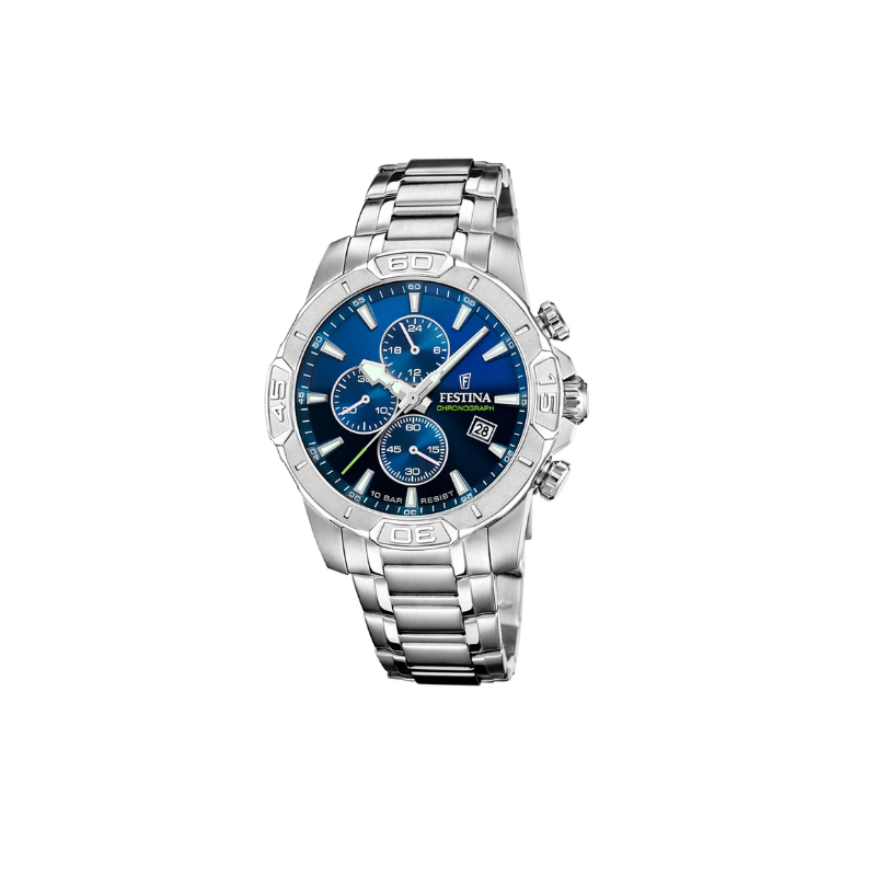Festina Timeless Chronograph Montre Homme Acier F20704/4 Festina Timeless Chronograph Montre Homme Acier F20704/4