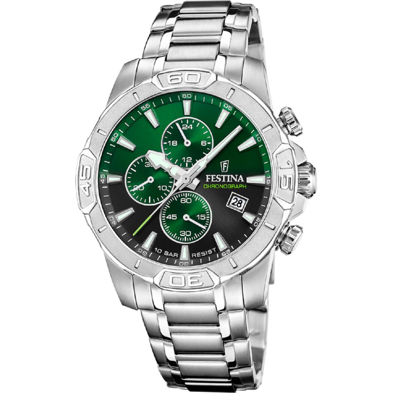Festina Timeless Chronograph Montre Homme Acier F20704/5 Festina Timeless Chronograph Montre Homme Acier F20704/5