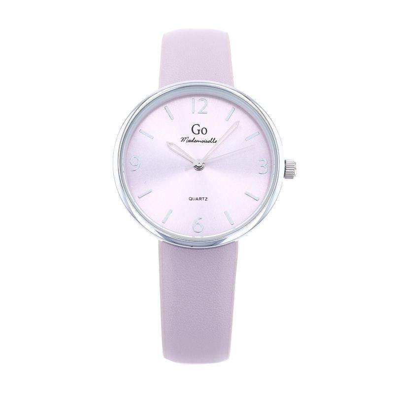 Go Girl Montre Femme Acier Cuir Lilas 699610 Go Girl Montre Femme Acier Cuir Lilas 699610