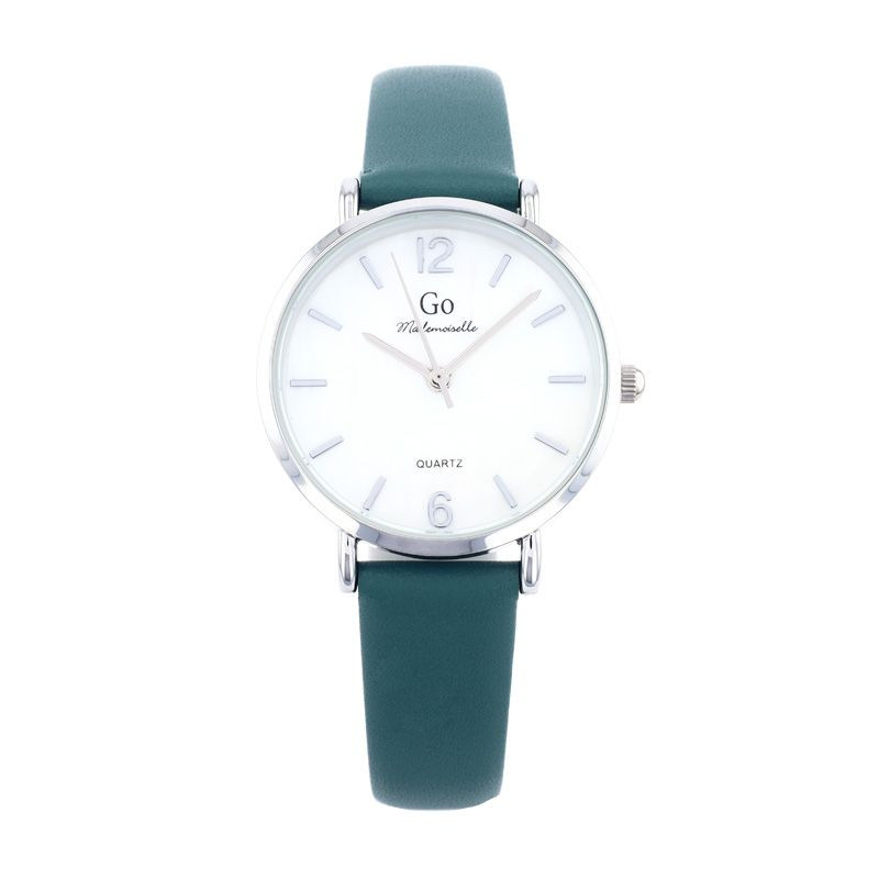 Go Girl Montre Femme Acier Cuir Bleu 699616 Go Girl Montre Femme Acier Cuir Bleu 699616