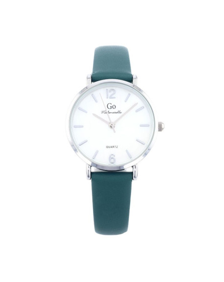 Go Girl Montre Femme Acier Cuir Bleu 699616