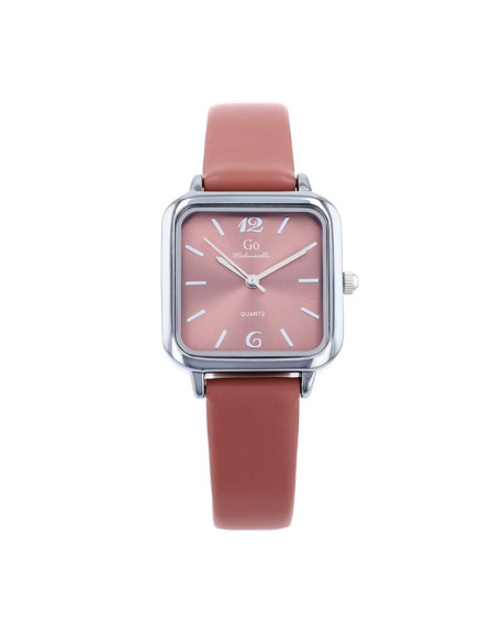 Go Girl Montre Femme Acier Cuir Terracotta 699617