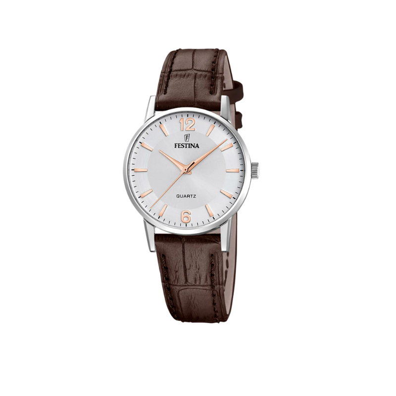 Festina Montre Femme Acier Cuir Marron F20691/2 Festina Montre Femme Acier Cuir Marron F20691/2