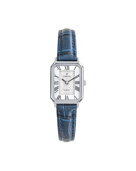 Certus Montre Femme Acier Cuir Bleu 644561