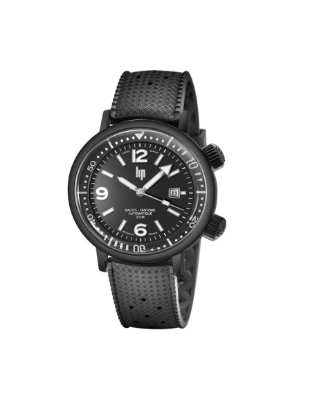 LIP Nautic-Ski Fantôme Montre Homme Silicone Noir 671860