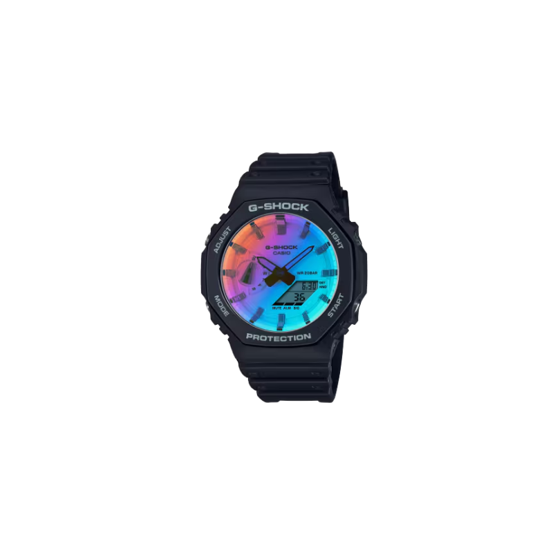 Casio G-Shock Montre Mixte Résine Noire GA-2100SR-1AER Casio G-Shock Montre Mixte Résine Noire GA-2100SR-1AER