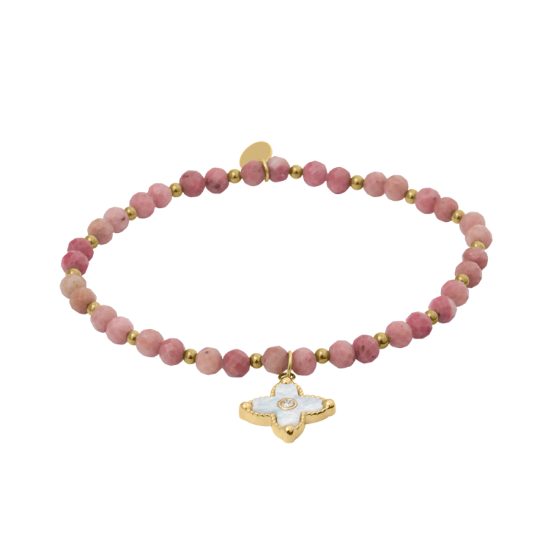 Pierre Lannier Bracelet Acier Doré Nacre Rose BJ23A1251 Pierre Lannier Bracelet Acier Doré Nacre Rose BJ23A1251